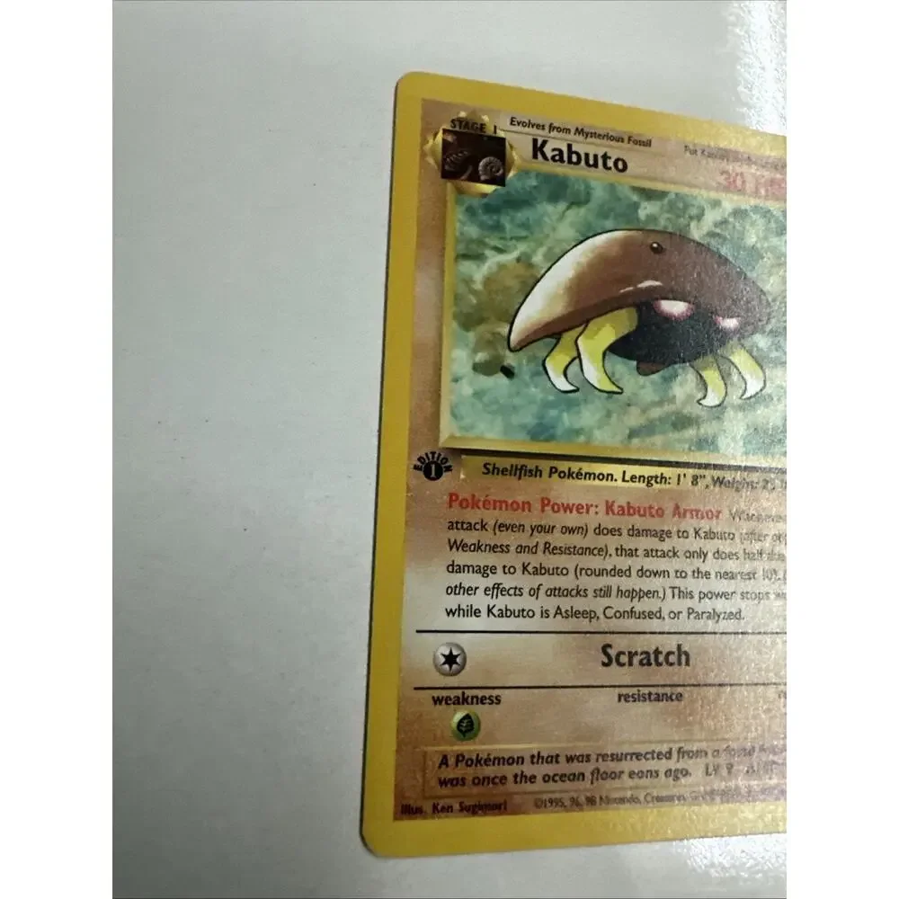 Kabuto 50/62 Fossil 1st Edition LP Pokemon TCG 1999 Common WoTC Vintage